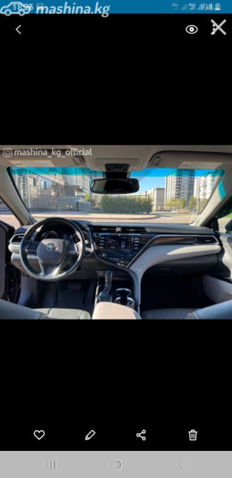 Toyota Camry VIII (XV70) 2.5, 2018 Бишкек - сүрөт 4