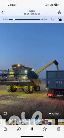 Комбайн зерноуборочный жатка 6 метр с телего New Holland tc56 Простой Каинды - сүрөт 1