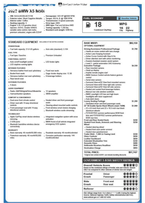 BMW X5 IV (G05/G18) M50i 4.4, 2020 Бишкек - сүрөт 3